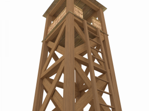 watchtower low poly Modello 3D