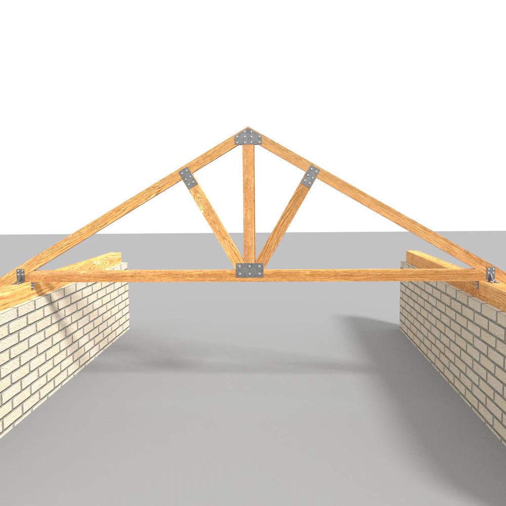 wooden truss 3D Model .c4d .max .obj .3ds .fbx .stl .blend 