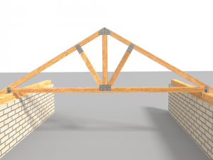 wooden truss 3D Model