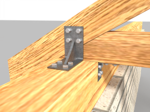 wooden truss 3D Model