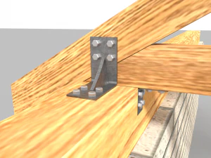 wooden truss 3D Model