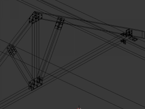 wooden truss 3D Model