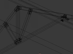 wooden truss 3D Model