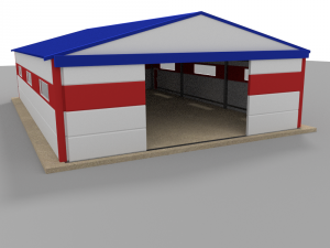 hangarmetalframe 3D Модель
