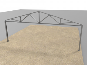 hangarmetalframe 3D Модель