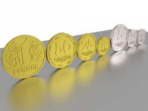 3d ukraine coins collection 3Dモデル