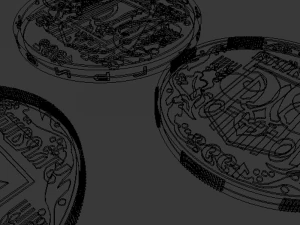 3d ukraine coins collection 3D Model