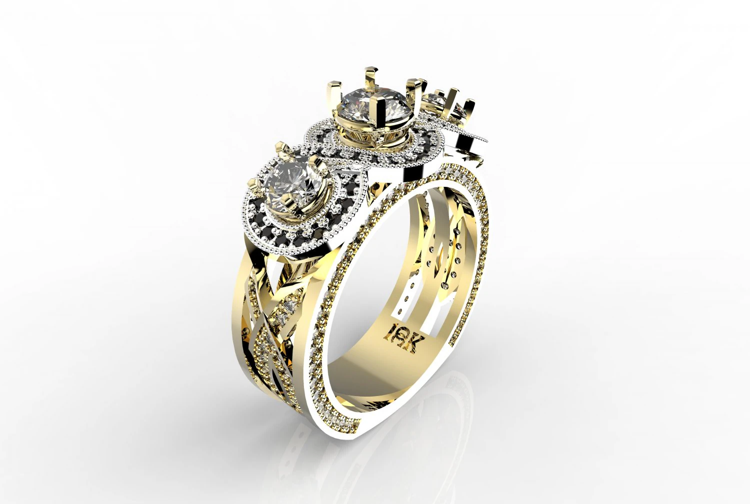 oc-luxur ring 3D Print Model .c4d .max .obj .3ds .fbx .stl .blend 