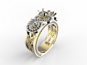 oc-luxur ring 3D 프린트 모델