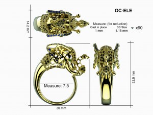 oc-ele Model Cetak 3D
