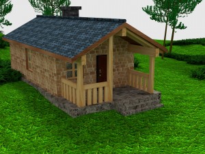 country house d-052 Modelo 3D