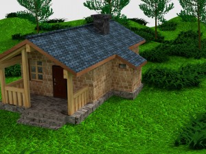 country house d-052 3D 模型