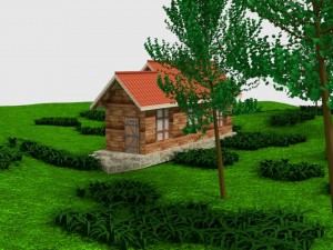 house in the woods Modelo 3D