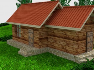house in the woods Modelo 3D