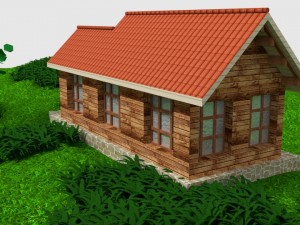 house in the woods Modelo 3D