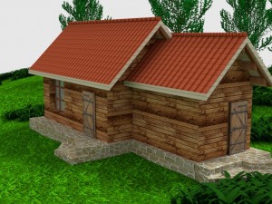 house in the woods Modelo 3D