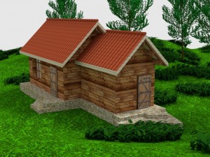 house in the woods Modelo 3D
