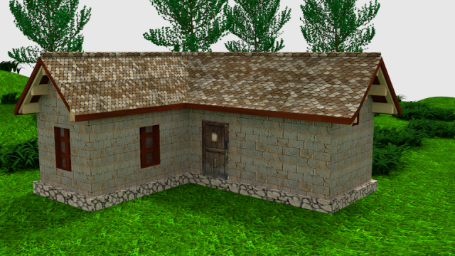 house in the woods d-5436 3D-Modell .c4d .max .obj .3ds .fbx .stl .blend 