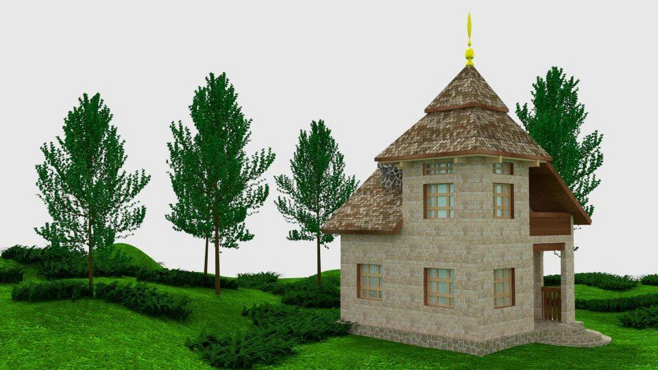 dom 7 d-059 Model 3D .c4d .max .obj .3ds .fbx .stl .blend 