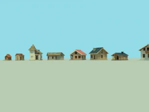 the collection houses 3D Model