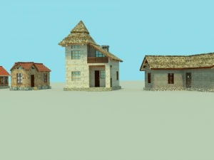 the collection houses 3D Model