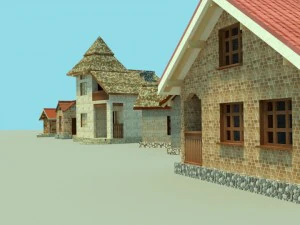 the collection houses 3D Model
