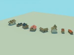 the collection houses 3D Model