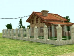 house in the mountains 3D Model