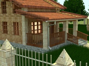 house in the mountains 3D Model