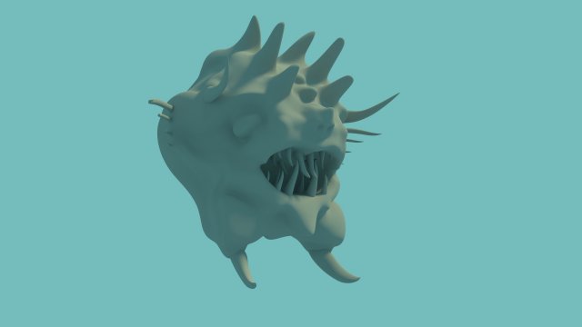 monster 3D Model .c4d .max .obj .3ds .fbx .stl .blend 