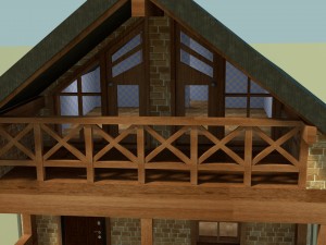 collection of houses with interior decoration3 Modello 3D