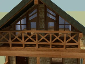collection of houses with interior decoration3 3D Model