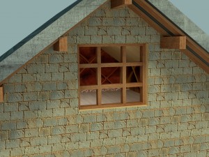 collection of houses with interior decoration3 Modello 3D