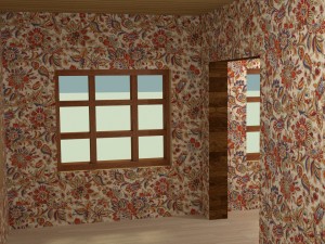 collection of houses with interior decoration3 Modello 3D