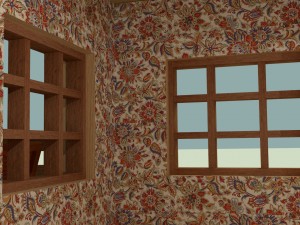 collection of houses with interior decoration3 Modello 3D