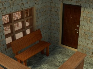 collection of houses with interior decoration3 Modello 3D