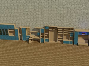 a collection of furniture 8 3D Model
