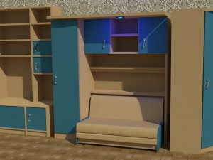 a collection of furniture 8 3D Model