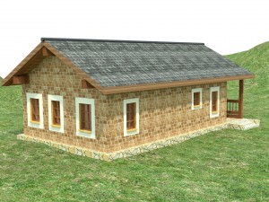 house for an interior d-095 empty rooms 3D Model