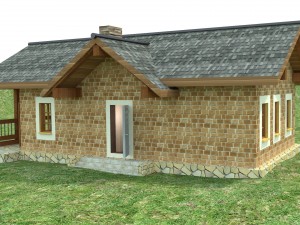 house for an interior d-095 empty rooms 3D Model