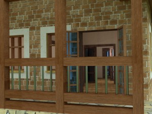 house for an interior d-095 empty rooms 3D Model