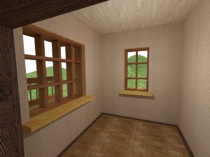 house for an interior d-095 empty rooms 3D Model