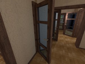 house for an interior d-095 empty rooms 3D Model