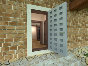 house for an interior d-095 empty rooms 3D Model