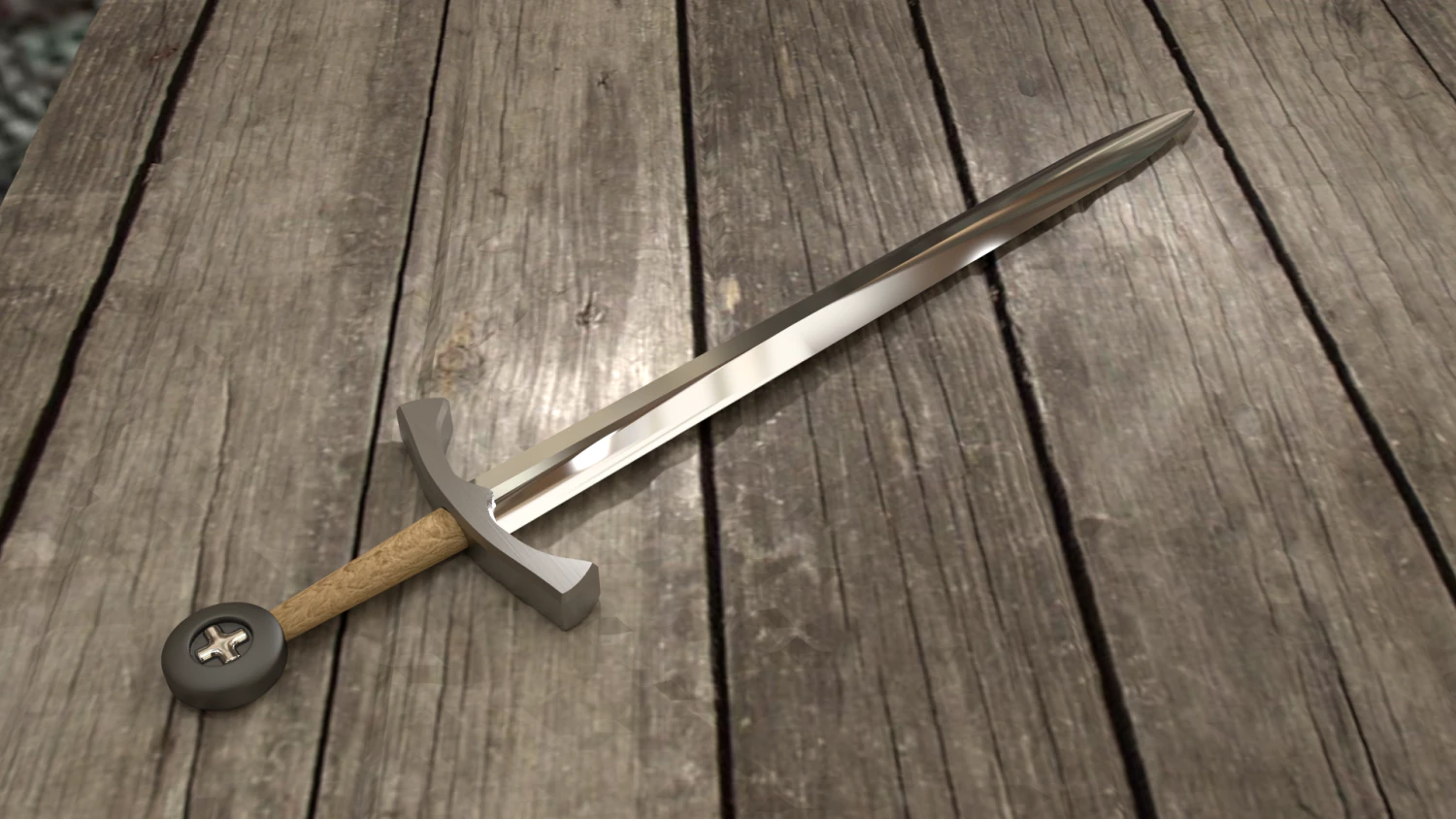 sword medieval 3D Model .c4d .max .obj .3ds .fbx .stl .blend 
