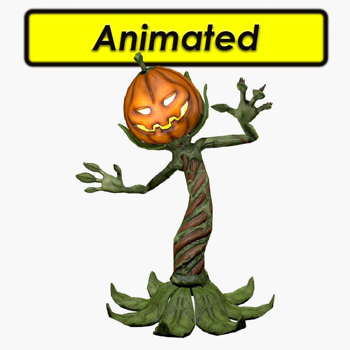 garden pumpkin 3D Model .c4d .max .obj .3ds .fbx .stl .blend 