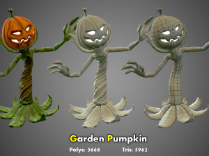garden pumpkin 3Dモデル