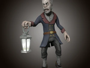 zombie butler 3D Model