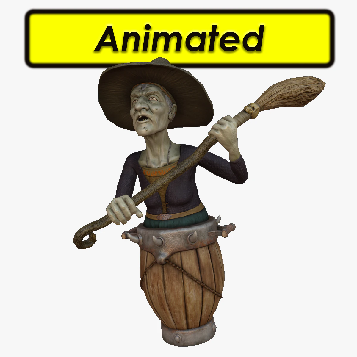 wicked witch 3D Model .c4d .max .obj .3ds .fbx .stl .blend