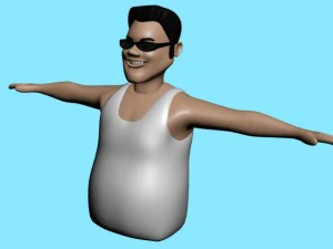 uomo dei cartoni animati Modello 3D